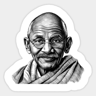 Mahatma Ghandi Sticker